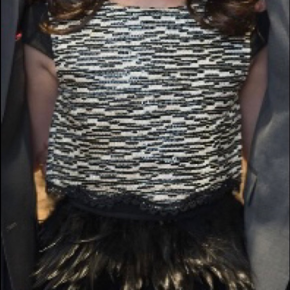 Elisa B Stunning Girls Feather Dress (Like new) - Picture 6 of 7